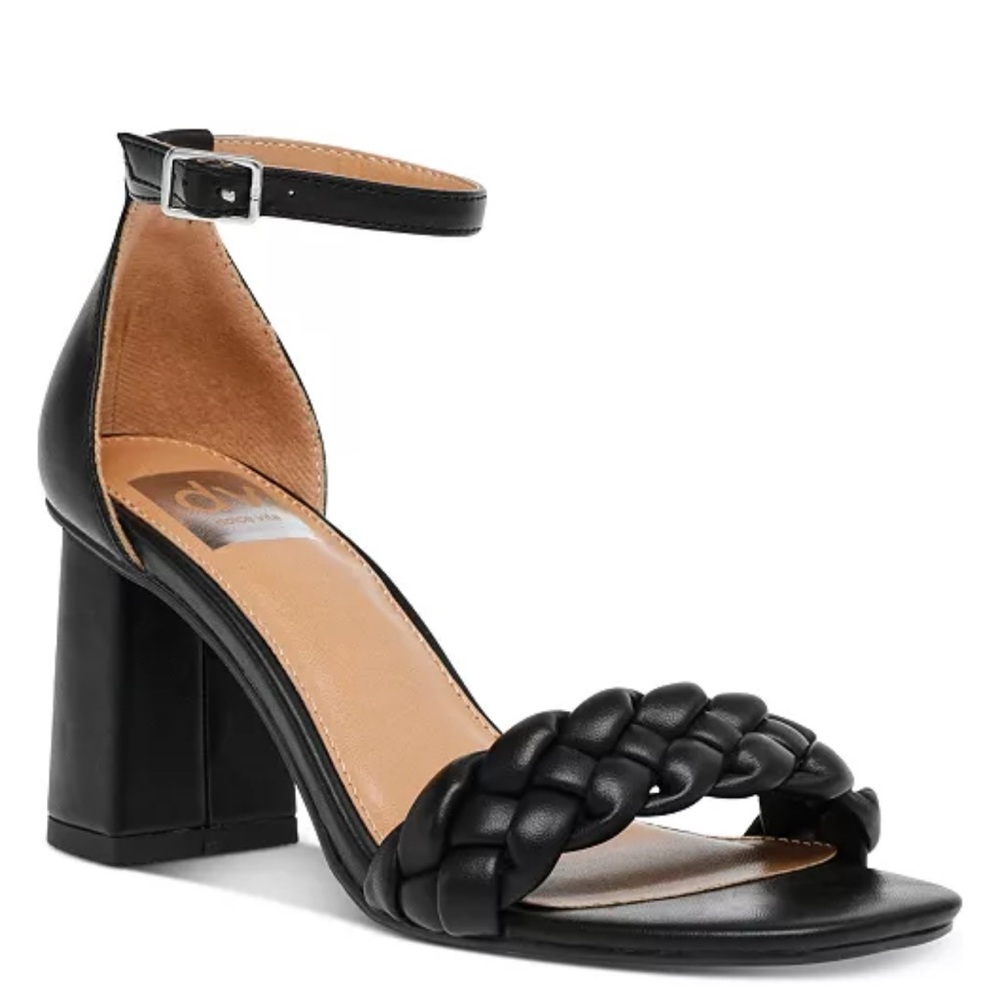 DV by Dolce Vita Black Braided Heels